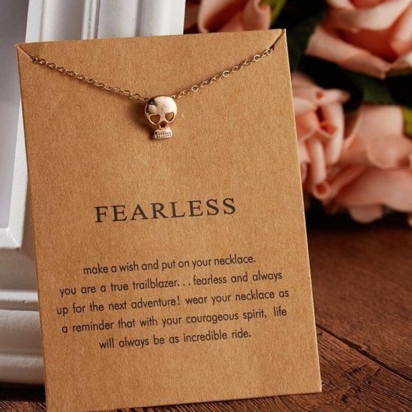 Jewelry - 3 for $3 NEW Dainty Gold Skull Pendant Necklace